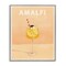 Stupell Industries Amalfi Italy with Cocktail Framed Giclee Wall Art Design by The Whiskey Ginger